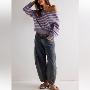 Free People Barrel Jeans